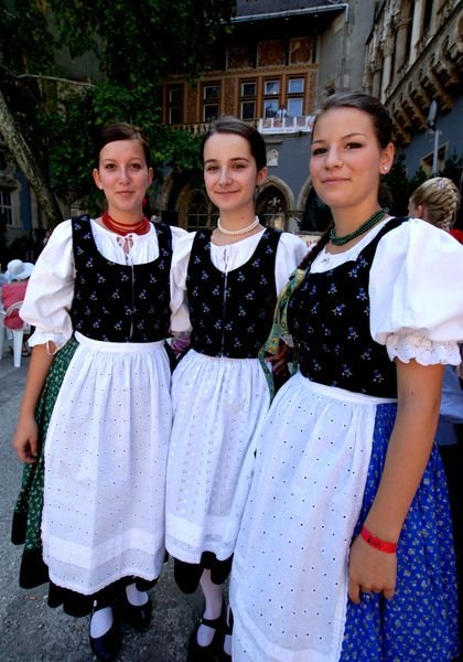 Hungarian folk dancers