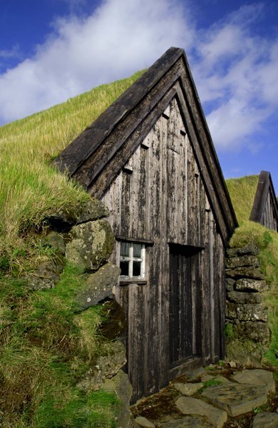 Old Icelandic farmhouse (or hobbit house)