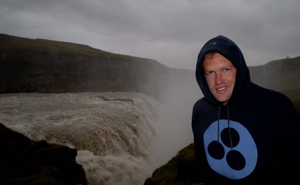 Matt at Gulfoss