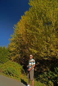 Beautiful fall trees (and Robert!)