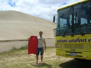 Sand boarding NZ style