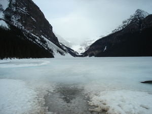 Lake Louise in it's frozen beauty