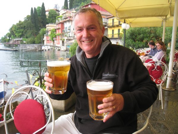 Sipping it up on Lake Como