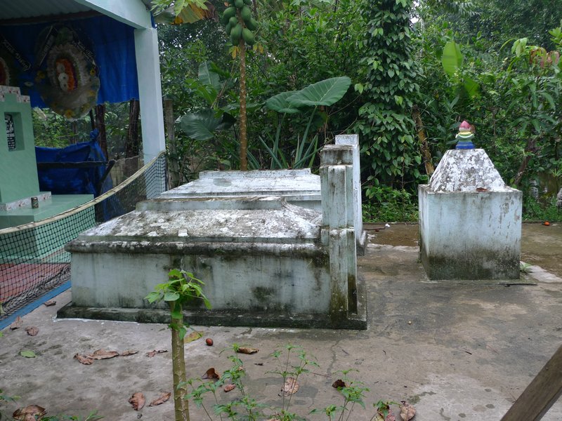 Tombs beside the kitchen
