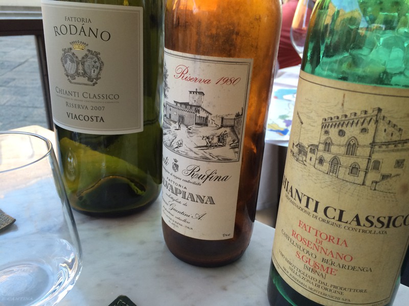 Chianti from 2004, 1980 and 1968