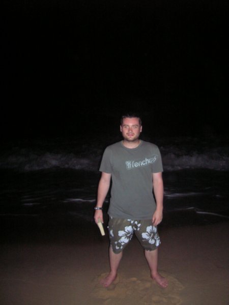 Me follicing in the surf in Phu Quoc