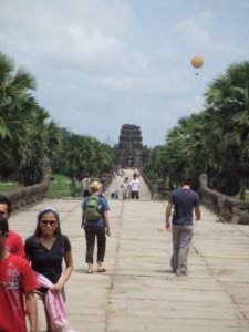 Angkor Wat looking back