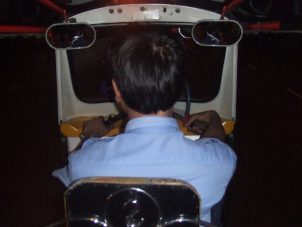Passenger view from a tuk tuk