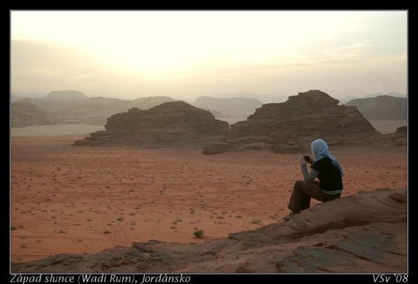 Západ slunce nad Wadi Rum