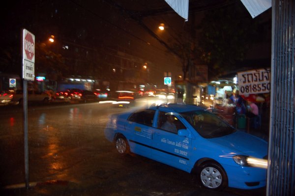 Suburban Bangkok downpour
