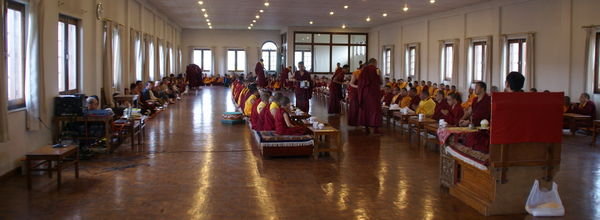 Puja in the Shrine Room