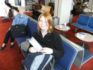Kerry - At Glasgow airport just prior to departure