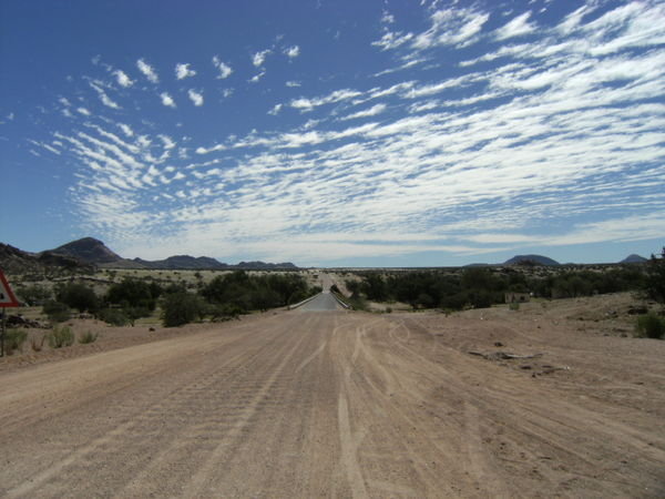On the long dusty roads of Namibia