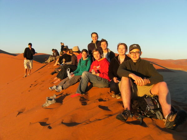 Group photo at the top of Dune 45