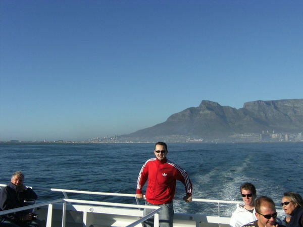 On the ferry to Robben Island