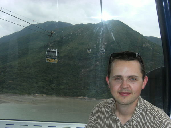 Me in the Ngong Ping cable car