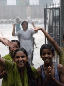 Children celebrate arrival of monsoon 1