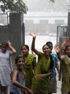 Children celebrate arrival of monsoon 2