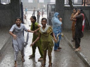 Children celebrate arrival of monsoon 3