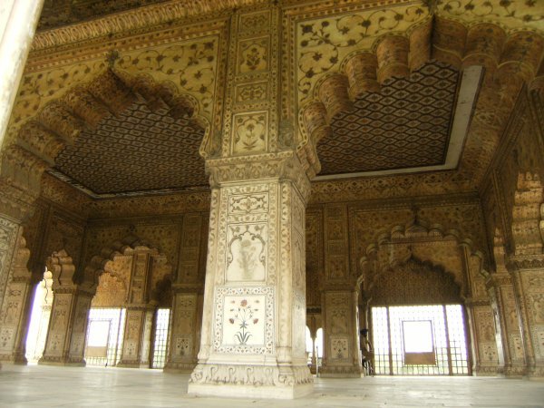 Beautiful marble within The Red Fort