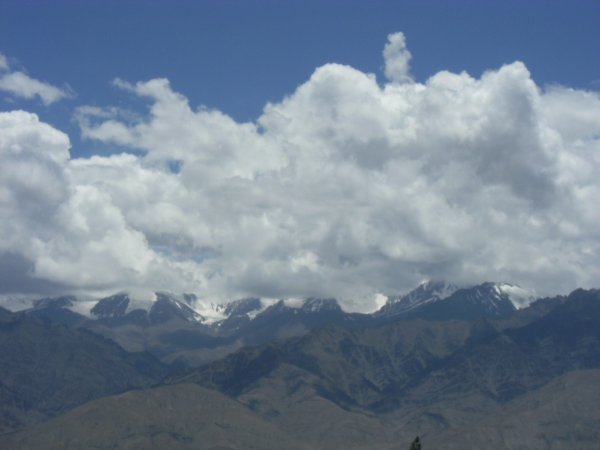 Mountaintops viewed from Leh