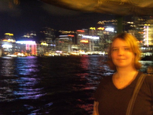 KT on board the good ship 'Shining Star' as part of the Star Ferry Harbour Tour