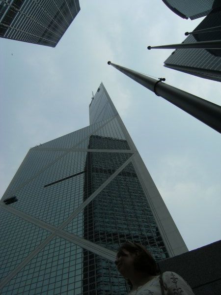 In amongst the awesome skyscrapers of Hong Kong...