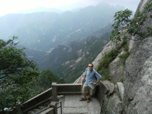 Me on the descent journey at Huangshan