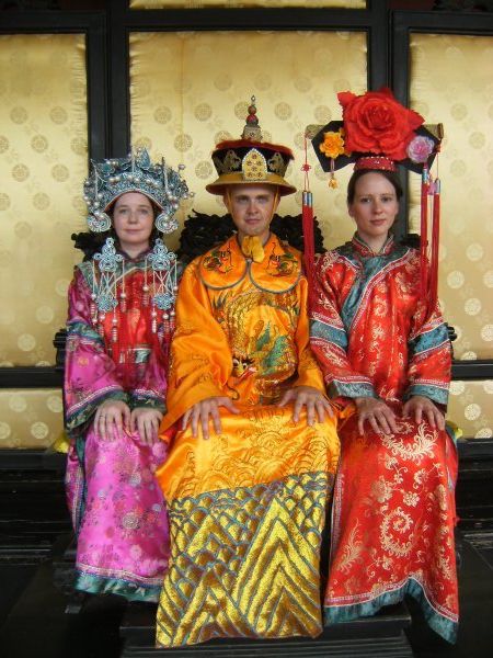 Having some imperial costume fun at The Ming Dynasty Tombs