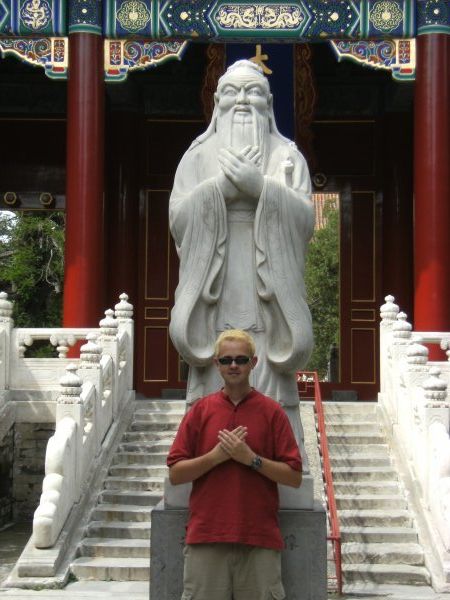 At the Kongmiao Confucian Temple, Beijing