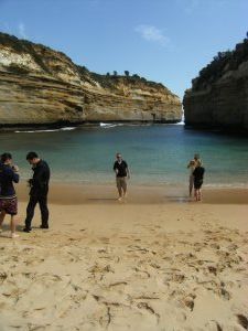 Me at beach/cove along the Great Ocean Road, Victoria