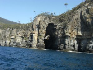 Caves along the coast of the Tasman Peninsula