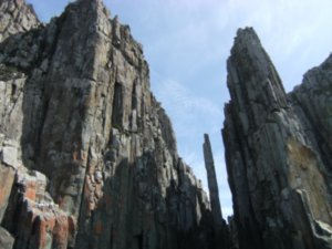 Amazing geological structures of the Tasman Peninsula coastline