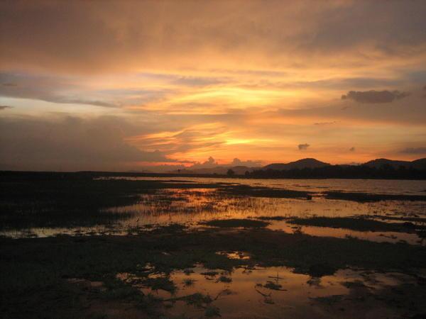 Sunset over Dak Lake