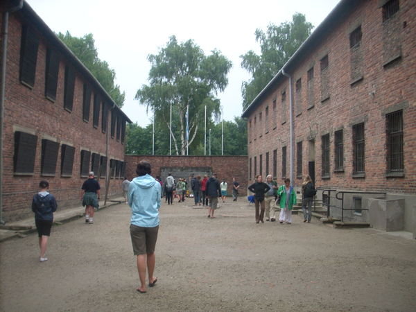 Auschwitz killing courtyard