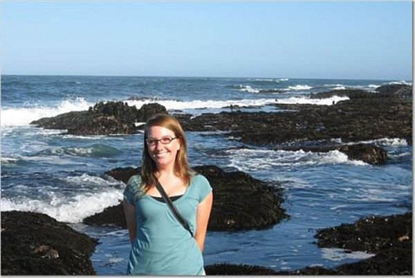 Erin at the tidepools