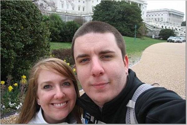 Chris and I in front of the Capitol