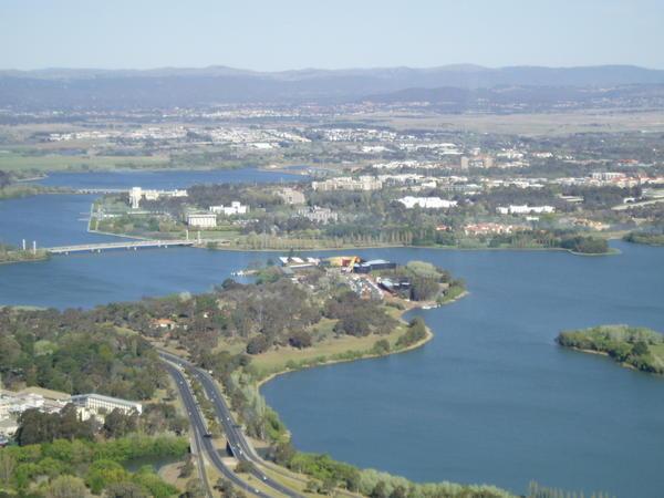 Canberra from the Telstra tower