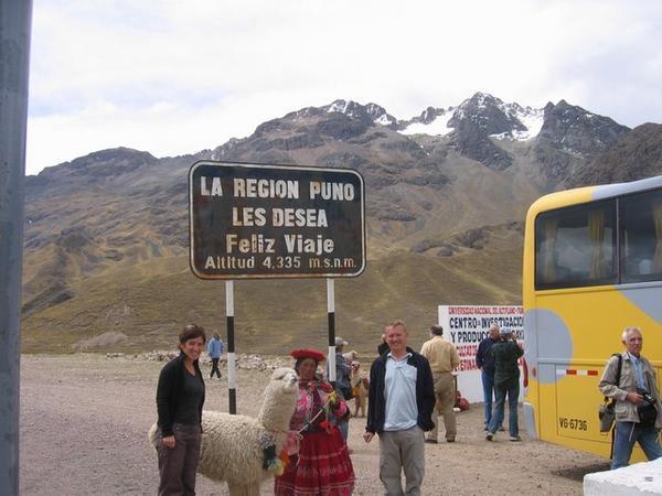 on the way from Cusco to Puno