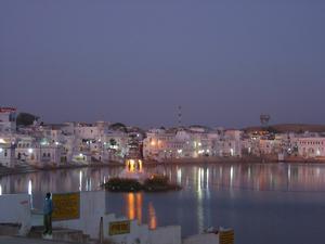 The ghats at twilight