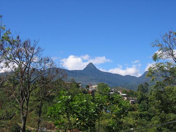 The peak from the distance