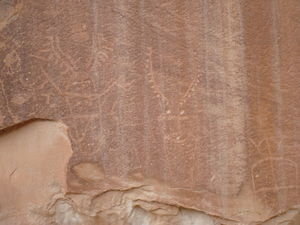 Petroglyphs at Capitol Reef