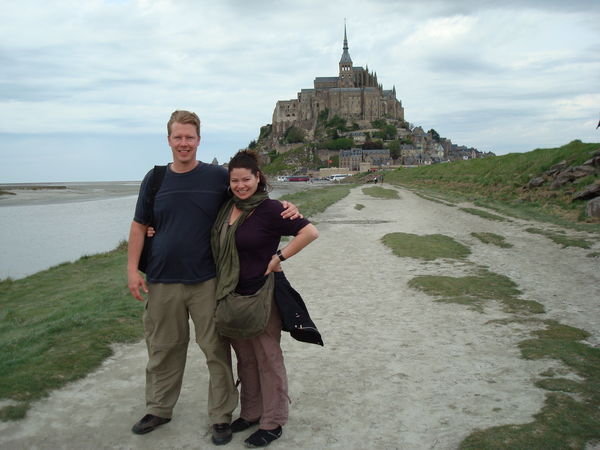 Me and Drea at Mt St Michel
