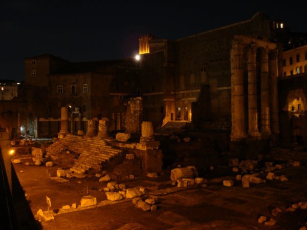 Trajan's Forum at Night