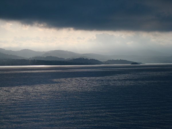 View of Mainland from Ferry to Corfu