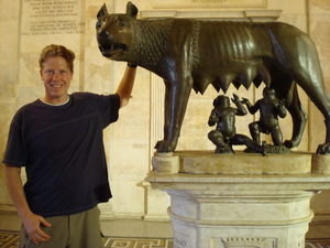 Me With Romulus and Remus and She Wolf