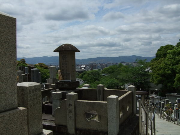 Kyoto from a graveyard 