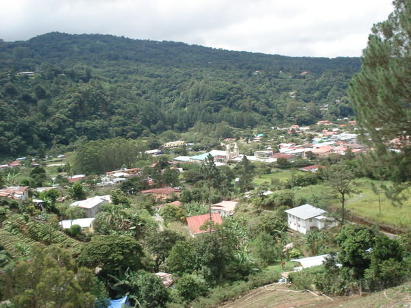 Boquete seen from above