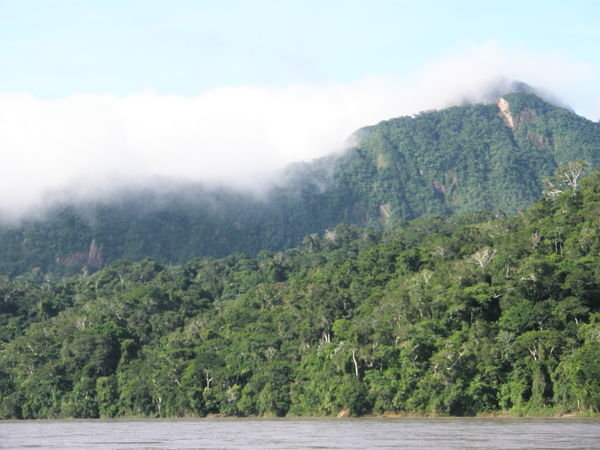 Boat trip up the Beni River for our Amazon adventure