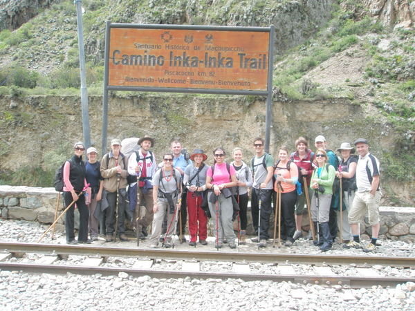 Start of the Inca Trail hike